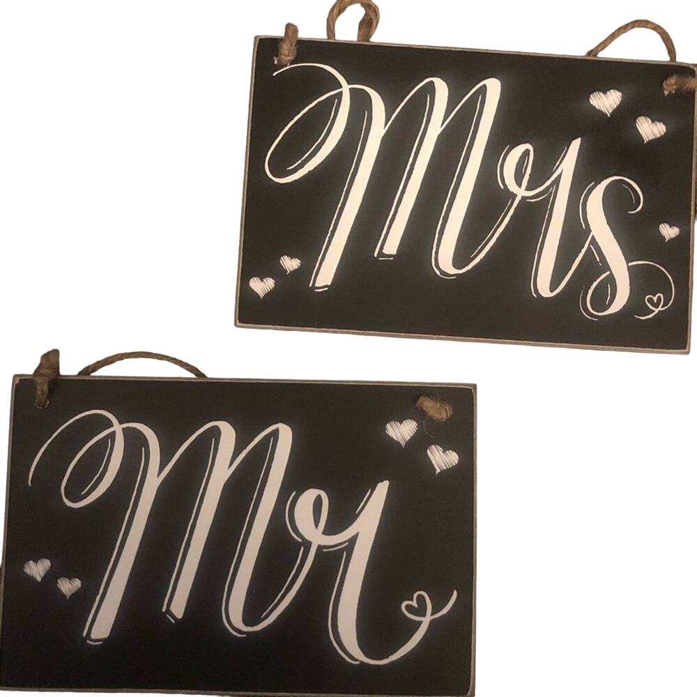 Mr and Mrs Signs for Wedding or Engagement